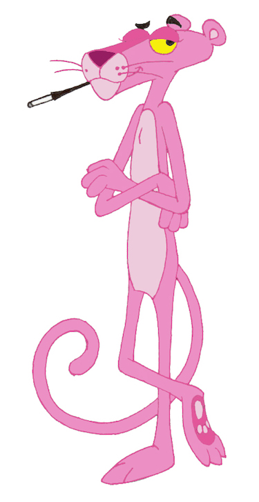 Pink Panther Smoking