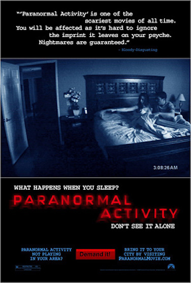 Paranormal Activity Original Poster