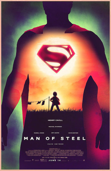 Man of Steel Poster Silhouette