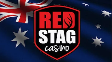 Red Stag Casino with Australian Flag